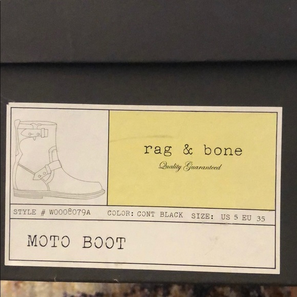 Rag & Bone Moto Boot - Box & Shoe Bag Included! - Picture 8 of 8